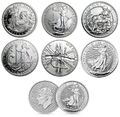 1997 bis 2024 Silber BRITANNIA 1oz Münze UK Royal Mint Goldmünzen in Kapseln