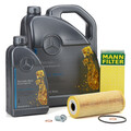 6L ORIGINAL 5W-40 MB 229.5 Motoröl + MANN Ölfilter für MERCEDES-BENZ M111 M104