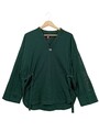 G-STAR RAW V-Ausschnitt-Shirt Damen Shirt Gr. DE 36 grün-hellgrau Casual-Look