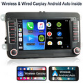 Android 14 Autoradio 2+64G GPS Navigation Für VW Golf Skoda Seat Ttransporter T5