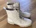 Caprice Schuhe Stiefelette snow (beige) NEU 41 Leder Boots Schnürboots NP 119€