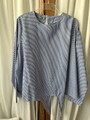In-Linea Streifenbluse blau-weiß Gr. 46 neu mit Etikett