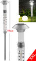 XXL Solar Thermometer Gartenthermometer beleuchtet Außenthermometer Garten 97cm