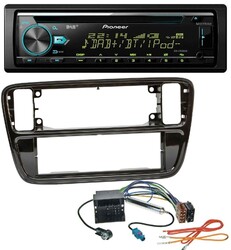 Pioneer DAB MP3 CD USB Bluetooth Autoradio für VW Up AA AAN 2011-2016 piano blac