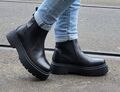Shoedesign Copenhagen Dante Lammwollfutter schwarz Leder Damen Chelsea Boot