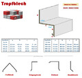 Tropfbleche 2 Meter Dachbleche Winkelblech nach Maß Dachprofil Kantblech