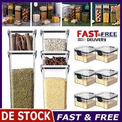 10x Vorratsdosen Set Vorratsbehälter Vorratsdose Küche Organizer Set Schüttdose