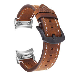 Leder Armband Quickfit Für Samsung Galaxy Watch 7 6 4 40 44mm/5 Pro 45mm/Classic