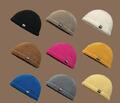 Fischermütze Beanie Docker Mütze Kurz Meliert Strickmütze Kurze Melange