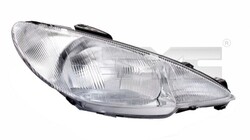 Hauptscheinwerfer TYC 20-5759-28-2 für PEUGEOT 206 2A CC 2D 2E SW 16V HDi eco