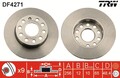 2 x TRW DF4271 Bremsscheibe für ,AUDI,SEAT,SKODA,SKODA (SVW),VW,VW (FAW),VW (SVW