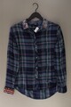 ✅ Desigual Karobluse Regular Bluse für Damen Gr. 44, XL kariert Langarm blau ✅
