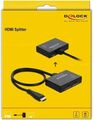 Delock 87747, HDMI Splitter 1 x HDMI in   2 x HDMI Out 4K 60 Hz Unterstützt HDR
