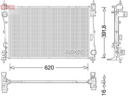DENSO DRM13017 Kühler, Motorkühlung für ALFA ROMEO  passend für FIAT