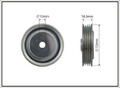Keilriemenscheibe Metall 432-143 CAFFARO für HONDA SUBARU ROVER