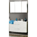 Badmöbel Waschplatz Badset Hochglanz 100cm Waschtisch Spiegelschrank Badezimmer