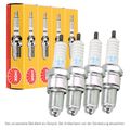 4x NGK 7264 BUR5ET-10 Zündkerze für VW GOLF 2 JETTA 2 PASSAT B2 SCIROCCO 1.6