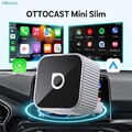 OTTOCAST Mini Slim 2-in-1 Wireless Apple Carplay Android Auto Adapter Plug Play