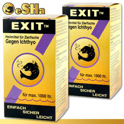 eSHa 2 x 20 ml Exit | gegen alle Pünktchen-Krankheiten bei Aquarienfischen