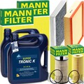 MANN INSPEKTIONSPAKET+ARAL 5W-30 MOTORÖL passend für 2.5 TDI VW CRAFTER 2E/F 507