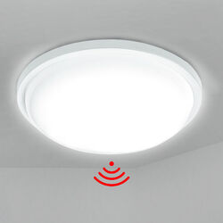 15W LED Deckenlampe Deckenleuchte mit Bewegungsmelder Flurlampe Sensorlampe Rund