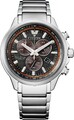 CITIZEN 43mm Titanuhr Super Titanium Chrono AT2470-85H Tachymeter Silber B-WARE