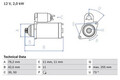 Bosch 0986024360 Starter für AUDI SEAT SKODA VW