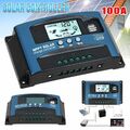 Solar Ladegerät 100A 12V-24V MPPT PWM Controller Panel Regler Daul USB Digital