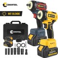 Akku Schlagschrauber set Bürstenlos 6.0Ah Akku+Ladegerä+Koffer+Licht für Makita