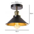 Retro Deckenlampe E27 Vintage Pendelleuchte Metall Hängelampe Industrie Design