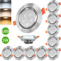 2x-10x LED Einbauleuchte 5W Einbaustrahler Decken Leuchte Set Einbau Spot 230V