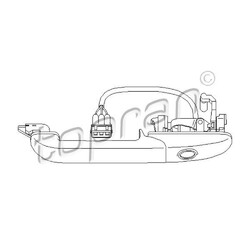 TOPRAN Türgriff vorne links passend für VW Passat Variant 3A5 35I 3A2 108 849