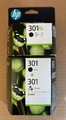 HP 301 Kombi-Pack N9J72AE + HP 301XL schwarz CH563EE