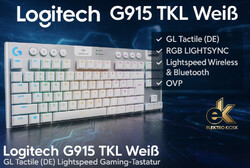 Logitech G915 TKL Weiß GL Tactile (DE) Lightspeed Mechanisch Gaming-Tastatur OVP