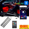 4 LED RGB Lichtleiste Auto Innenraum Licht Streifen Zubehör LKW Atmosphäre Lampe