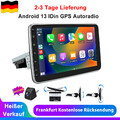 Android 13 10" 360° Drehbar Bildschirm Carplay DAB+ 1DIN Autoradio GPS Navi WIFI