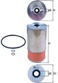 Ölfilter KNECHT OX 78D Filtereinsatz für MERCEDES PUCH T1 MODELL W123 C123 T2 TN