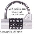 Zahlenschloss Vorhängeschloss Kofferschloss Gepäck Hangschloss Schloss Fahrrad 