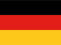 mrdeco Metall Schild 30x40cm Flagge Deutschlands Flag of Germany Blechschild