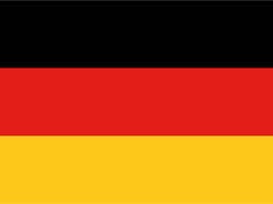 mrdeco Metall Schild 30x40cm Flagge Deutschlands Flag of Germany Blechschild