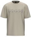 Hugo Boss Tee 1 Relaxed-Fit T-Shirt aus Baumwolle mit Colour-Block-Logo Hell Bei