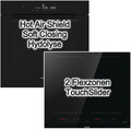 Backofen Set Schwarz Hydrolyse SoftClose plus Induktionskochfeld 60cm PowerBoost