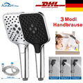 3 Strahlarten Duschkopf Duschbrause Handbrause Hochdruck Anti Kalk Für Dusche