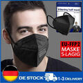 100/50/20x FFP2 Maske Schwarz Mundschutz Atemschutz 5-lagig zertifiziert CE2163