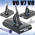 NEU 9000mAh Akku Für Dyson V8 V7 V6 Animal Absolute Staubsauger / Filter Zubehör