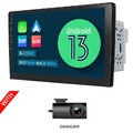 2DIN Android 13 6+64G Autoradio QLED 10.1" CarPlay GPS Navi 4G LTE Wireless Auto