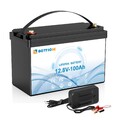 12V 100Ah LiFePO4 Lithium Batterie BMS Akku Solaranlage Wohnmobil RV +Ladegerät