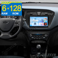 8-Kern 6+128GB Android14 CarPlay Autoradio GPS Navi BT Für HYUNDAI i20 2015-2017