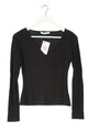 NA-KD V-Ausschnitt-Shirt Damen Shirt Gr. DE 36 schwarz Casual-Look