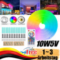 Neon LED Strip Streifen RGBIC Flex Schlauch Lichtleiste Lichtband WIFI APP 3m